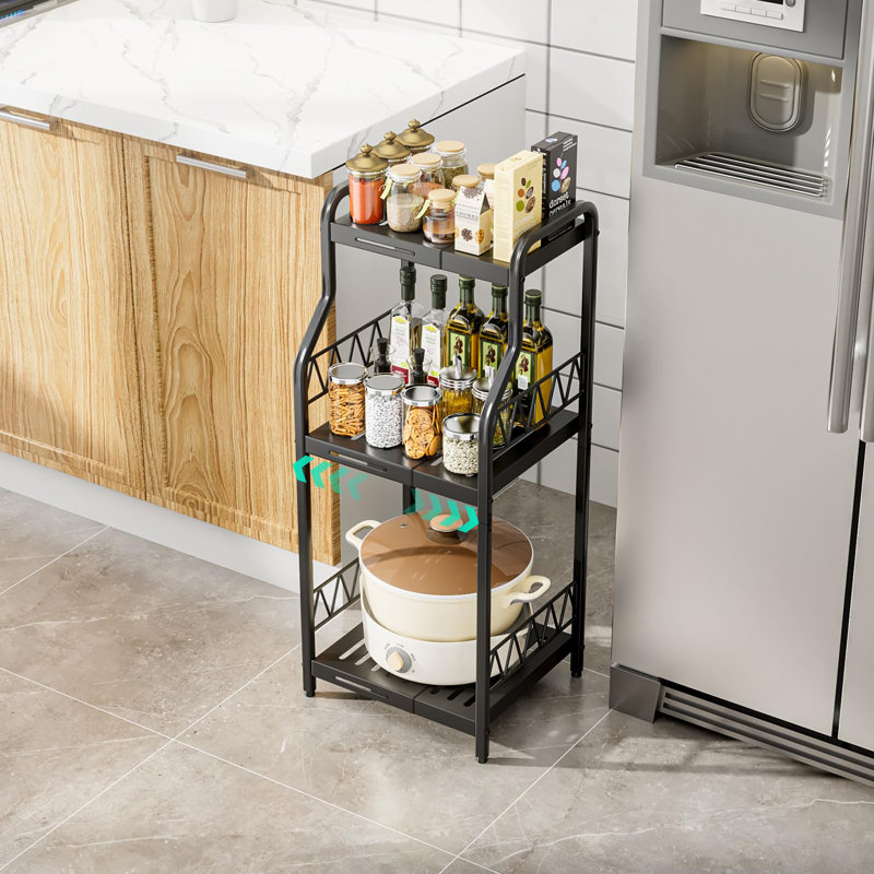 Kitchen floor shelves discount